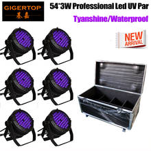 4IN1 Road Case/6IN1 Road Case Pack 150W 54x3W Violet Stage Led Par Cans DJ PAR 64 Stage Lighting Party Lights 4/8 Channels 2024 - buy cheap