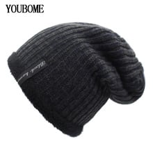 YOUBOME Winter Hat Women Knitted Hat Men Skullies Beanies Winter Hats For Men Mask Bonnet Male Fur Warm Baggy Beanie Hats Cap 2024 - buy cheap