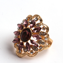 Fashion masonic ring for women crystal colorful flower rings carter love finger ring wedding set rings women jewelry 2024 - buy cheap