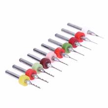 10pcs/set 38mm Micro Mini Twist PCB Drill Bits Set CNC Print Circuit Board Tungsten Carbide Engraving Tool for Electricalworking 2024 - buy cheap