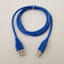 USB Тип A-USB Тип B порт принтера штекер-штекер для принтера синий 1,2 м 2024 - купить недорого
