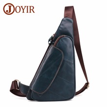 JOYIR Leather Messenger Shoulder Bags Travel Genuine Leather Chest Bag Strap Sling Casual Chest Pack Crossbody Bags for Men New 2024 - buy cheap