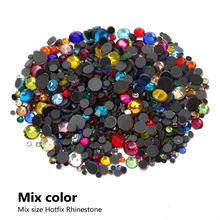 DMC Mix color Hotfix Rhinestones SS6-SS30 Mix size Rhinestone 2000pcs for rhinestone motif free shipping 2024 - buy cheap