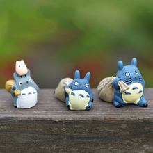 ZOCDOU 1 Pieces Tonari Backpack Totoro Travel Anime Model Small Statue Figurine Crafts Ornament Miniatures Home Garden Decor 2024 - buy cheap