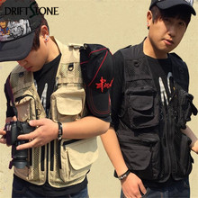 Camouflage cloth multifunctional vest double-layer mesh lot pockets photography outerwear vests 2024 - buy cheap