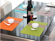 2PCS/LOT  Placemat pvc dining table mat disc pads bowl pad coasters waterproof table cloth pad slip-resistant pad KB 1356 2024 - buy cheap