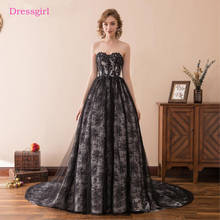 Black Vestido De Noiva Wedding Dresses Ball Gown Cap Sweetheart Appliques Lace Cheap Boho Wedding Gown Bridal Dresses 2024 - buy cheap