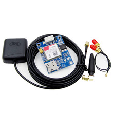 Sim808 módulo gsm gprs gps placa de desenvolvimento ipx sma, com antena raspberry pi suporte 2g 3g 4g cartão sim 2024 - compre barato