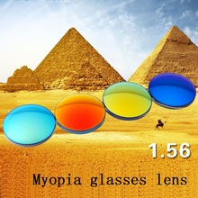 Gafas de sol polarizadas para miopía, lentes coloridas esféricas de marca para miopía, gafas de sol de prescripción, UV400, lentes de cristal para gafas de sol, 1,56 2024 - compra barato