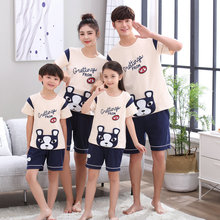 Mom Son Outfits Family Pajamas Sets Mother Daughter Matching Clothes Father Mom and Baby Boy Matching Outfits Summer Clothing 2024 - buy cheap