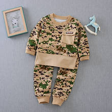 IENENS 2PC Infant Boy Baby Children Casual Military Sets Outfits Boys Clothing T-Shirt + Long Pants Camouflage Uniform Clothes 2024 - buy cheap