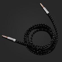 Nylon Braid AUX Cable 3.5mm jack Male to Male Car Aux Auxiliary Cord Jack Stereo Audio Cable for iPhone for iPod 2024 - buy cheap