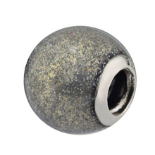 100% 925 Sterling Silver Enamel Glitter Ball Charms Beads for Women Fits Original Bracelets DIY Charm Silver 925 Jewelry 2024 - buy cheap