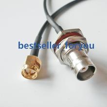 BNC Female bulkhead to SMA male plug RF Pigtail Coaxial RG174 Cable 20inch 2024 - buy cheap