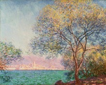 Oil Painting Reproduction on linen canvas,antibes in the morning by claude monet,100% handmade, free shipping,museum quality 2024 - buy cheap