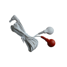 10 шт., красный, белый, двуглавый, безопасный, регулирующий тип пряжки, электрод, провод, соединительные кабели для TENS Therapy Massage Machine 2024 - купить недорого