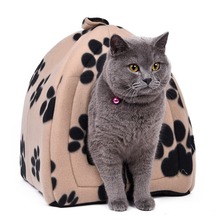 Cone Pet Cat Bed Kitten Kennel Very Soft Fabric Dog Bed Pet House Puppy Dog Cat with Paw Cama Para Cachorro Products for Animals 2024 - buy cheap