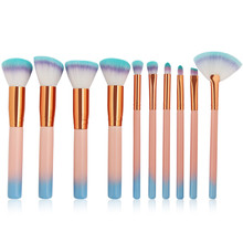 10Pc Makeup Brushes Set Powder Foundation Eyeshadow Eyeliner Lip Cosmetic Brush  pincel maquiagem brochas maquillaje Make Up 2024 - buy cheap
