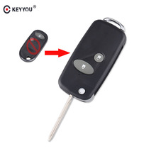 KEYYOU 20X2 botón plegable remoto llave de coche Fob carcasa para Honda ACCORD cívica HRV CRV S2000 2024 - compra barato