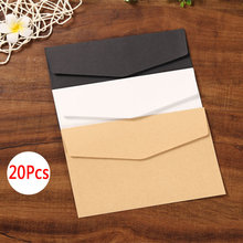 DELVTCH-sobres de papel artesanal blanco y negro, estilo Retro Vintage, para oficina, escuela, tarjetas, álbum de recortes, regalo, 20 unids/set por juego 2024 - compra barato