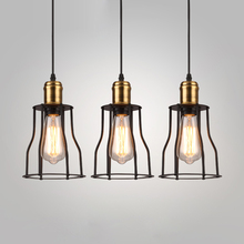 Lustre pingente industrial loft, luminária estilo americano, vintage, bar/restaurante, lâmpadas e27, 110v/220v, decoração de edison antiga 2024 - compre barato