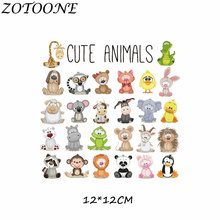 ZOTOONE DIY Iron on Transfer for Baby Kid Clothes Dress T-shirt Thermo Stickers Animal Tiger Tactical Patches for Clothing E 2024 - buy cheap