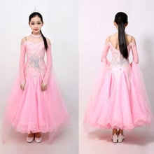 ballroom dancing dresses for kids modern dance costume for kids ballroom dance competition dresses dance dress for girls costume 2024 - buy cheap