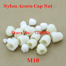 100pcs M10 Nylon Hex Acorn Nuts DIN1587 Plastic Hexagon Domed Cap Nut 2024 - buy cheap