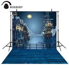 Allenjoy pirate photography backdrop sailing summer fairy tale children background photocall photobooth photo studio shoot prop 2024 - buy cheap