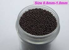 50Gram Brown Glass Micro Beads Microbeads No-hole 0.8-1.0mm + Storage Box 2024 - buy cheap