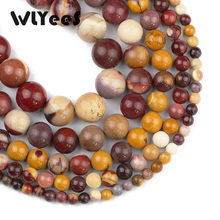 WLYeeS-bolas redondas de mineral natural para fabricación de joyas, bolas sueltas de piedra yema de 4, 6, 8, 10, 12mm, accesorio hecho a mano, venta al por mayor 2024 - compra barato