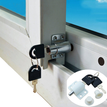 Bloqueo de ventana deslizante con llave para niños, candado antirrobo de seguridad para puerta, ventana, Blanco/plateado/Negro, 30 Uds. 2024 - compra barato