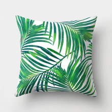 Funda de almohada con hojas de palma Tropical, funda de almohada para dar a tu buen sueño, regalos, color verde 2024 - compra barato