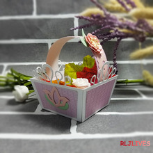 RLJLIVES Flower Basket Metal Cutting Dies Stencils for DIY Scrapbooking Stamp/photo album Decorative Embossing DIY Paper Cards 2024 - buy cheap