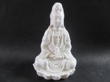 Exquisite Chinese manual sculpture white ceramic statues (the goddess of mercy) No.2 2024 - buy cheap