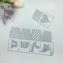 Julyarts Buttlefly Heart Flower New 2019 Metal Cutting Frame Dies Cummerbund Alinacrafts For Scrapbooking 2024 - buy cheap