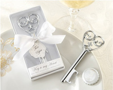 wedding reception decorations/Opener in White Gift box 150 PCS/LOT Wedding favor- Key To My Heart Bottle Opener #A01 2024 - buy cheap