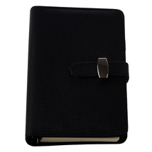SOSW-FASHION Pocket Organiser Planner Leather Filofax Diary Notebook Black 2024 - buy cheap