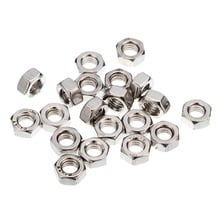 50pcs M6 A2 Stainless Steel Fine Pitch Hexagon Hex Nuts 2024 - buy cheap