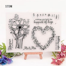 Hot sale love photo frame Transparent Clear Stamps / Silicone Seals Roller Stamp for DIY scrapbooking photo album/Card Making 2024 - buy cheap