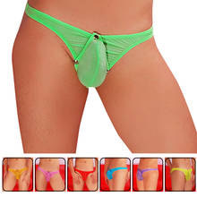 Men's Briefs Soft Breathable ice Silk Sexy Underwear Men's Transparent Jockstrap Sexy Cueca Men's briefs U convex Plus Size 2XL 2024 - buy cheap