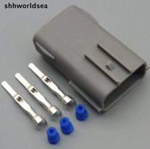 Shhworldsea 10sets 3P EVO 4-10 bobina Kit de conector crimpado coche enchufe del sensor Auto eléctrico a prueba de agua conector macho para Nissan 2024 - compra barato