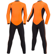 Kids Wetsuit Full Body Warm Swimsuit for Girls Boys, 2MM Neoprene Suit Back Zipper Long Sleeve One Piece UV Protection Thermal 2024 - buy cheap