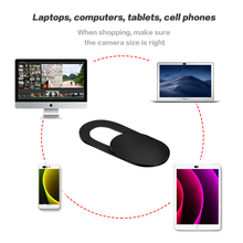 Capa protetora para privacidade, webcam/câmera com slided universal para laptop/ipad/pc/mac/tablet/telefone, super fina, garantia de design 2024 - compre barato