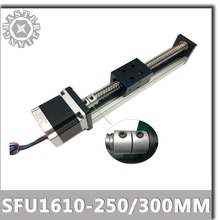 Curso eficaz da elevada precisão da fase d de sgx sfu1610 250/300mm parafuso de esfera sfu1610 módulo linear do sistema do atuador do trilho de guia 2024 - compre barato