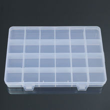 24 Compartments Plastic Box Case Jewelry Bead Storage Container Craft Organizer 2024 - buy cheap