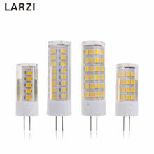 LARZI G4 Светодиодная лампа кукурузная лампа AC 220 В 3 Вт 5 Вт 7 Вт 2835 SMD 33 51 75 Светодиодная лампа высокого качества заменяемая галогенная G4 для люстры 2024 - купить недорого