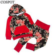 Baby Girls Hoodies Clothing Sets Girl Spring Cotton Coat+Pants Girl's Fashion Sweatshirt Girl Floral Outfit 2022 New 20 2024 - buy cheap