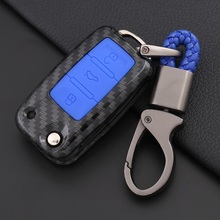 Car Key Case Cover For Volkswagen VW Golf 7 MK7 GTI MK4 MK5 Bora Tiguan For Skoda Octavia Kodiaq Karoq For Seat Ateca Leon Ibiza 2024 - buy cheap