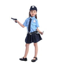 Snailify Halloween Costume For Kids Girls Police Officer Costume Cute Child Cop Cosplay Carnival Purim Party Cosplay 2024 - buy cheap